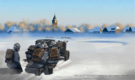 ArtStation - Foxhole Fanart: A Warden FMG crew watches the Colonial ...