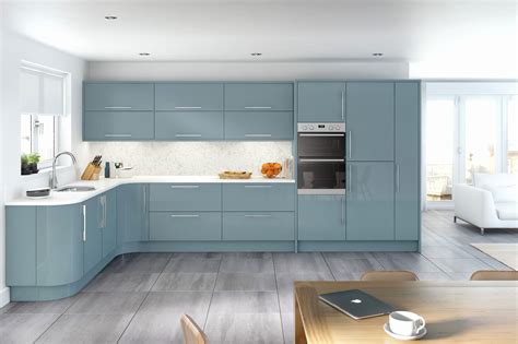 Cuisine Kallarp Kallarp Door High Gloss Gray Turquoise – Harasdelaroque ...