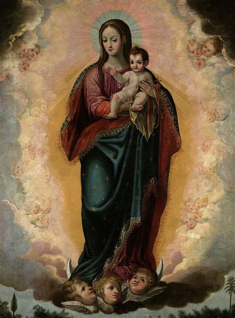 Our Lady of the Rosary Painting by Juan de Uceda - Fine Art America