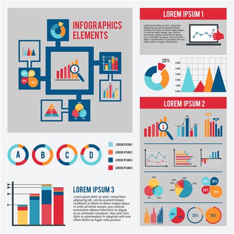 Business chart infographics set 444801 Vector Art at Vecteezy