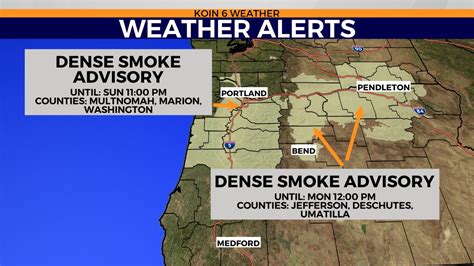 MAP: Air quality conditions in Oregon | KOIN.com