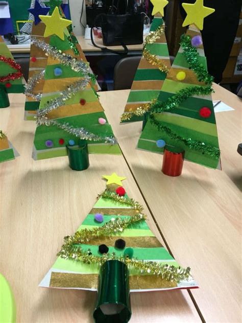 3D Christmas Cards made by my reception class. #christmascards # ...