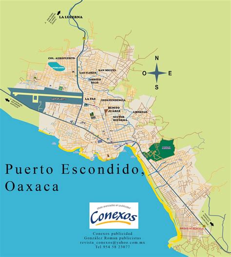 Puerto Escondido Map