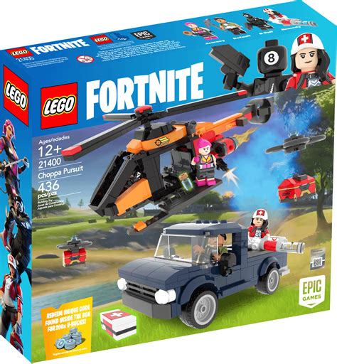 I created a custom LEGO Fortnite Set: The Choppa Pursuit! : FortNiteBR