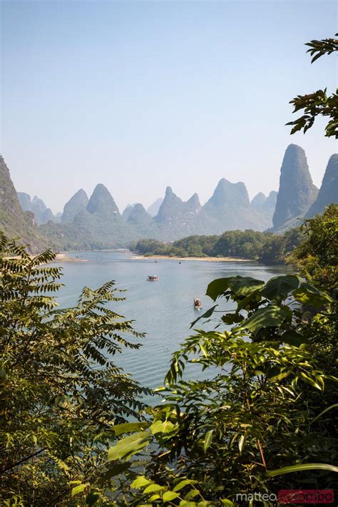 - Li river with famous karst peaks, Guilin, China | Royalty Free Image