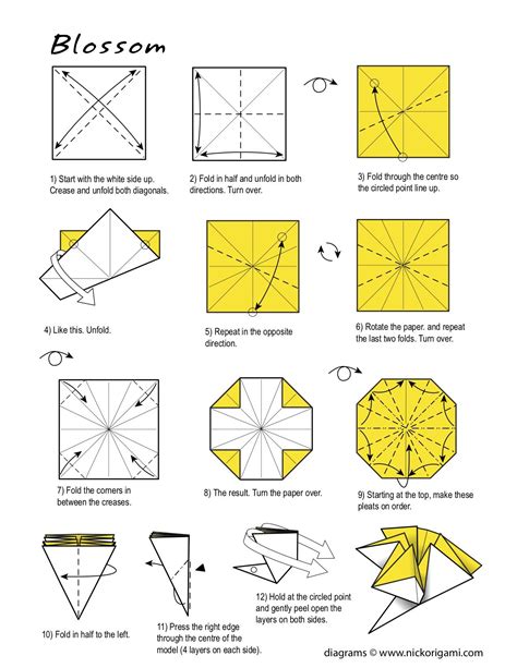 How To Make Origami Flowers Instructions