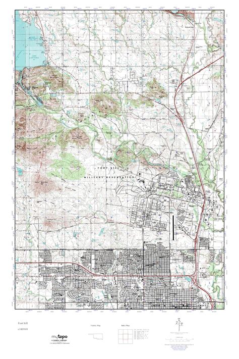 MyTopo Fort Sill, Oklahoma USGS Quad Topo Map