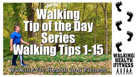 Walking Tips by Walking for Health and Fitness | Walking Tip 1-15 - YouTube