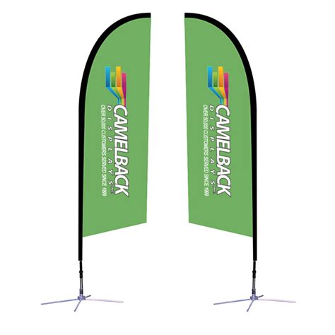 8.25 ft Falcon Outdoor Sail Flag Banner Stand | Outdoor Banner Displays ...