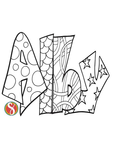 Free ALBY Name Coloring Pages — Stevie Doodles