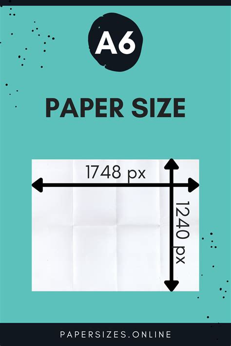 A6 Size In Pixels - Paper Sizes Online