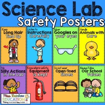 Science Safety Posters For Classrooms