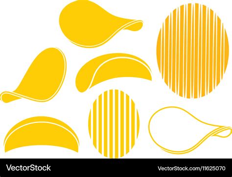 Potato chips Royalty Free Vector Image - VectorStock