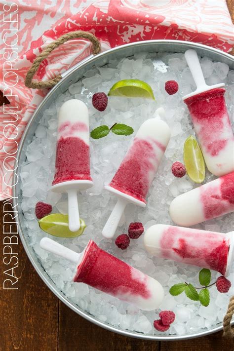 Raspberry Coconut Popsicles | Chelsea's Messy Apron