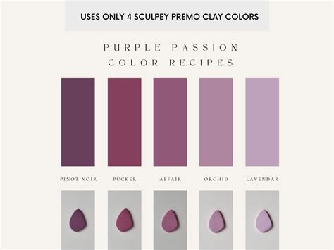 Polymer Clay Color Recipes | Sculpey Premo | Sculpey Souffle | Polymer ...