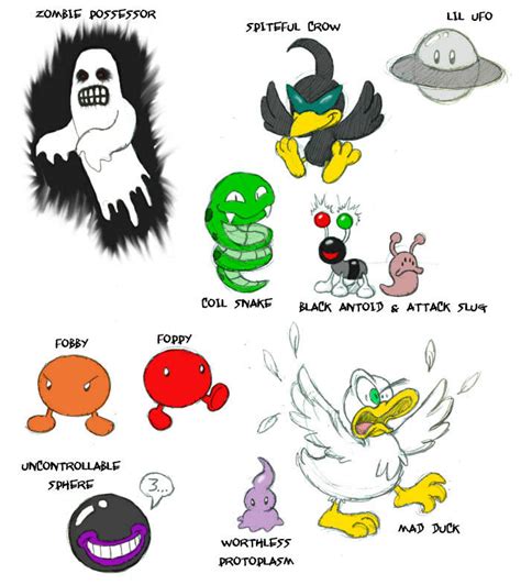 More EarthBound enemies by greliz on DeviantArt