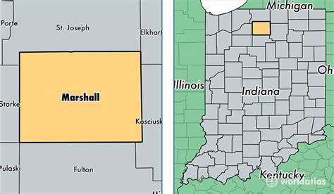 Marshall County Indiana Map - Cities And Towns Map