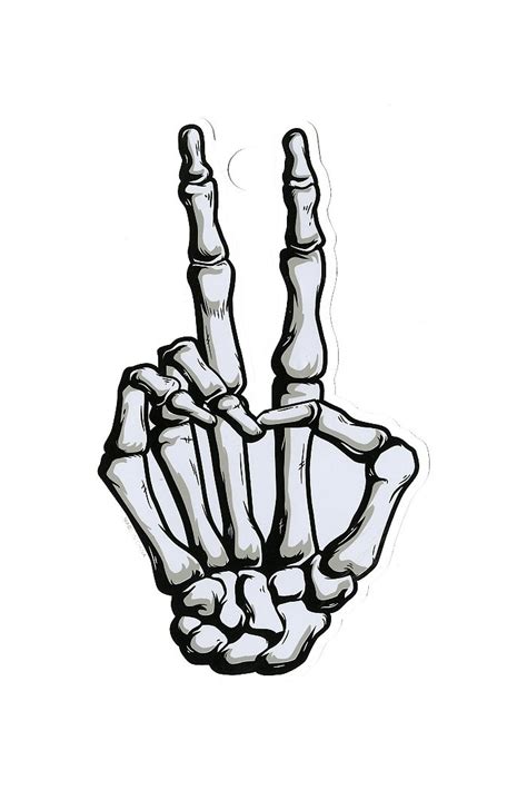 Skull Hand Outline Hand drawn vector abstract stock flat graphic ...