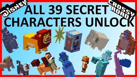 DISNEY CROSSY ROAD All 39 Secret Characters Unlock | The Complete Guide ...