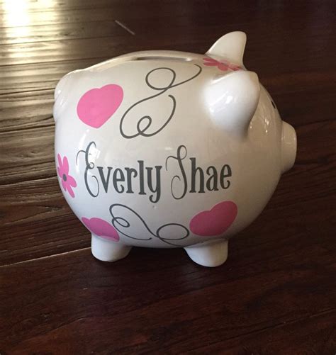 Ceramic Personalized Piggy Bank/Piggy Bank/Customizated Piggy | Etsy