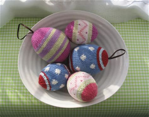 Knitted Easter Eggs - Knitting Bee