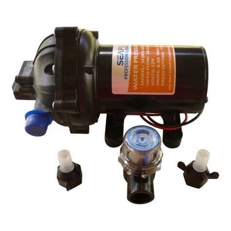 12v 5.0 GPM Water Pump Quick-Connect Fittings 70PSI RV Boat Washdown ...