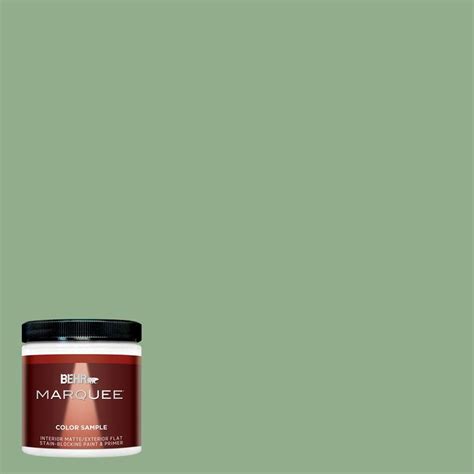 BEHR MARQUEE 8 oz. #MQ6-46 Flora Green Interior/Exterior Paint Sample ...