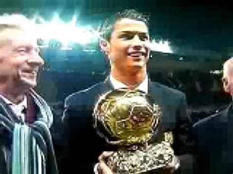 Cristiano Ronaldo ~ Golden Ball 2008 ~ 12/10/2008 - YouTube