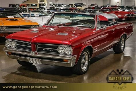 1964 Pontiac GTO Convertible Mustang Candy Red Convertible 389 V8 90400 ...