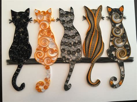 Quilled cats | Holder's Quiling | Pinterest | Quilling, Cat and Paper ...