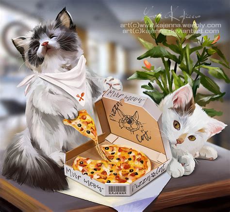 Pizza Cat by Kajenna on DeviantArt