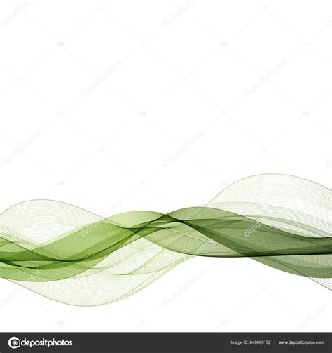 Green Wave Pattern Abstract Design Element Wave Presentation Stock ...