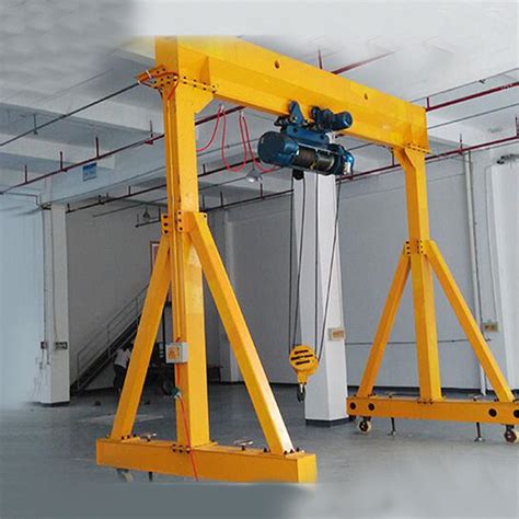 Indoor Warehouse Portable Gantry Crane Adjustable Electric Driven Anti ...