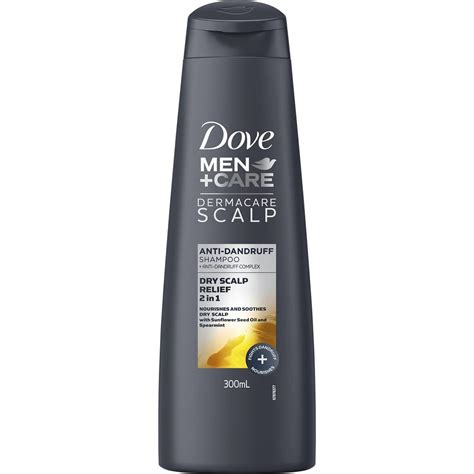 Dove Men+care Dry Scalp Relief 2 In 1 Anti-dandruff Shampoo 300ml ...