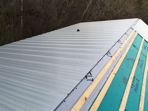 Brand New Standing Seam Metal Roof with Galvanized Paint Job