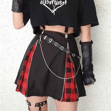 Women's Punk Waist Belt With Chain – Punk Design