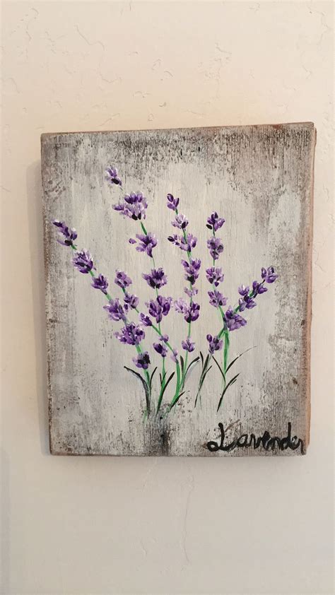 Lavender painting by Veronica | Lavender paint, Aging wood, Lavender