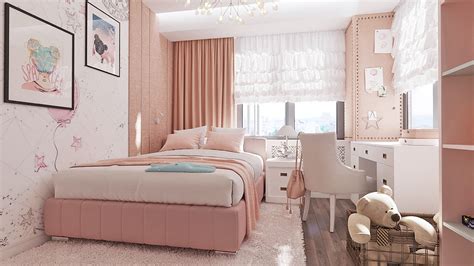 pink bedroom curtains | Interior Design Ideas