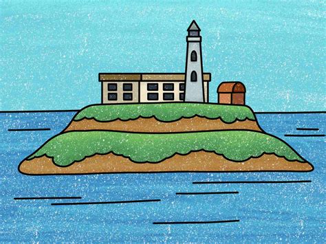 How to Draw Alcatraz - HelloArtsy