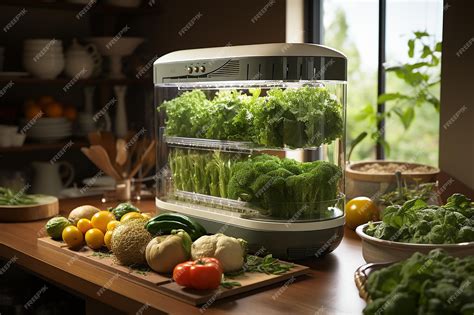 Premium AI Image | Growing_vegetables_indoors_for_fresh_produce