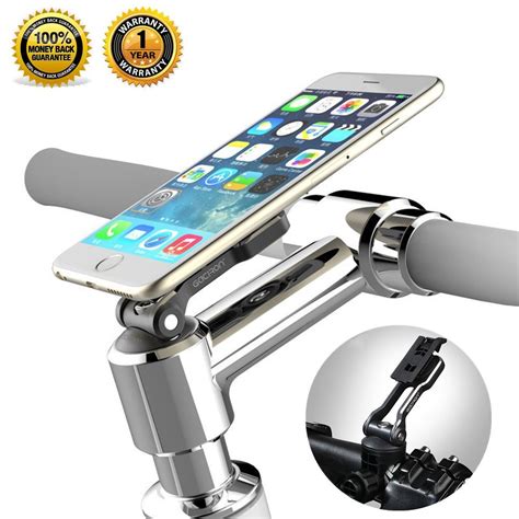 Bike Phone Mount Bicycle Holder, Gaciron Universal 2in1 Bike Handlebar ...