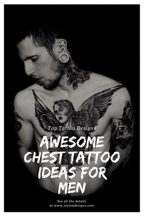 56 Unique Chest Tattoo Designs for Men