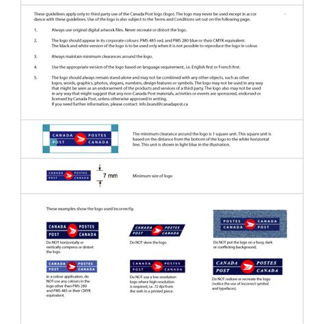 Canada Post logo guide Royalty Free Stock SVG Vector and Clip Art