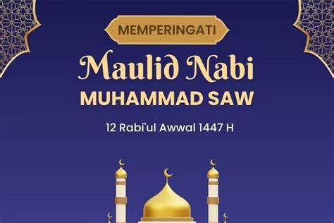 10+ Template Desain Kekinian Peringati Maulid Nabi Muhammad SAW 2023 ...