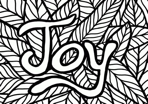 Joy Advanced Coloring Page | A to Z Teacher Stuff Printable Pages and ...