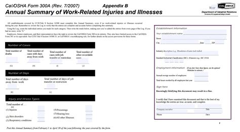 Osha Form 300a Posting Requirements 2023 - Printable Forms Free Online