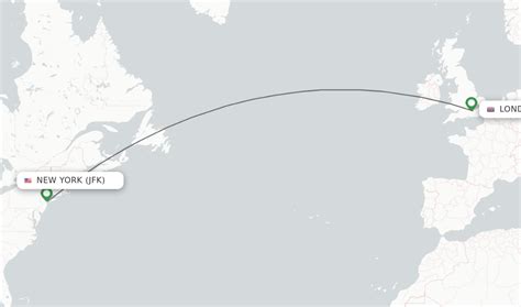 Direct (non-stop) flights from New York to London - schedules ...