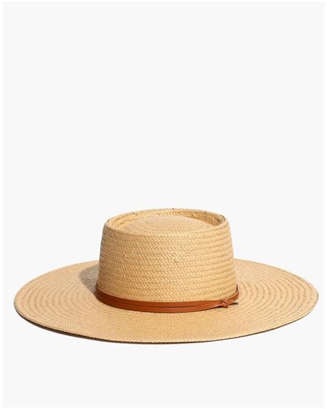 MW Chin-strap Straw Hat in Brown | Lyst