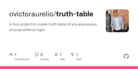 GitHub - ovictoraurelio/truth-table: A tiny project to create truth ...