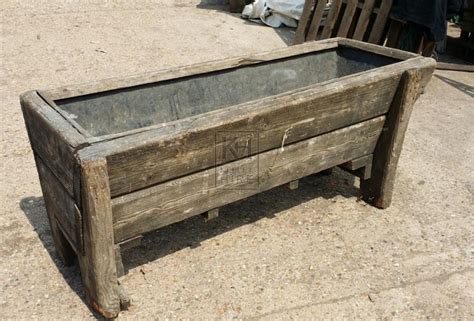 Troughs Prop Hire » Large Wood Water Trough - Keeley Hire